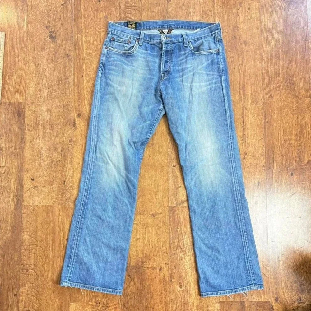 Designer‎ Lucky Brand slim bootleg blue denim jeans